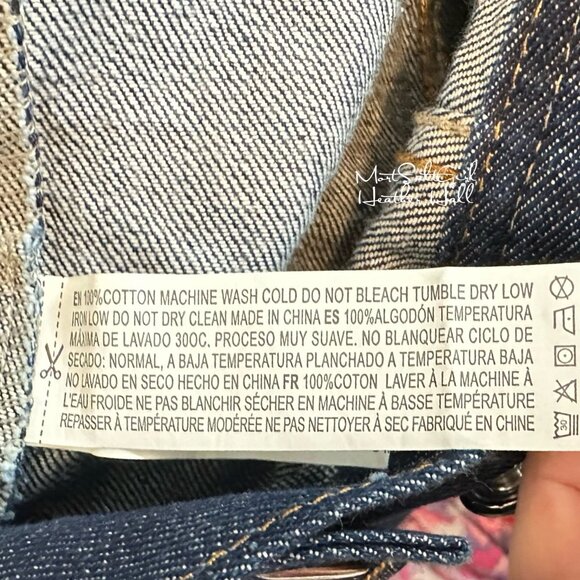 21Men Dark Wash Trucker Jacket Size XL - Picture 4 of 5